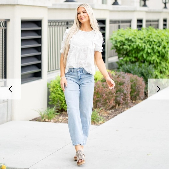 Lovervet High Rise Barrel Jeans Women’s 30/11 Light Wash Baggy Loose LV1502 Pant - Picture 10 of 16